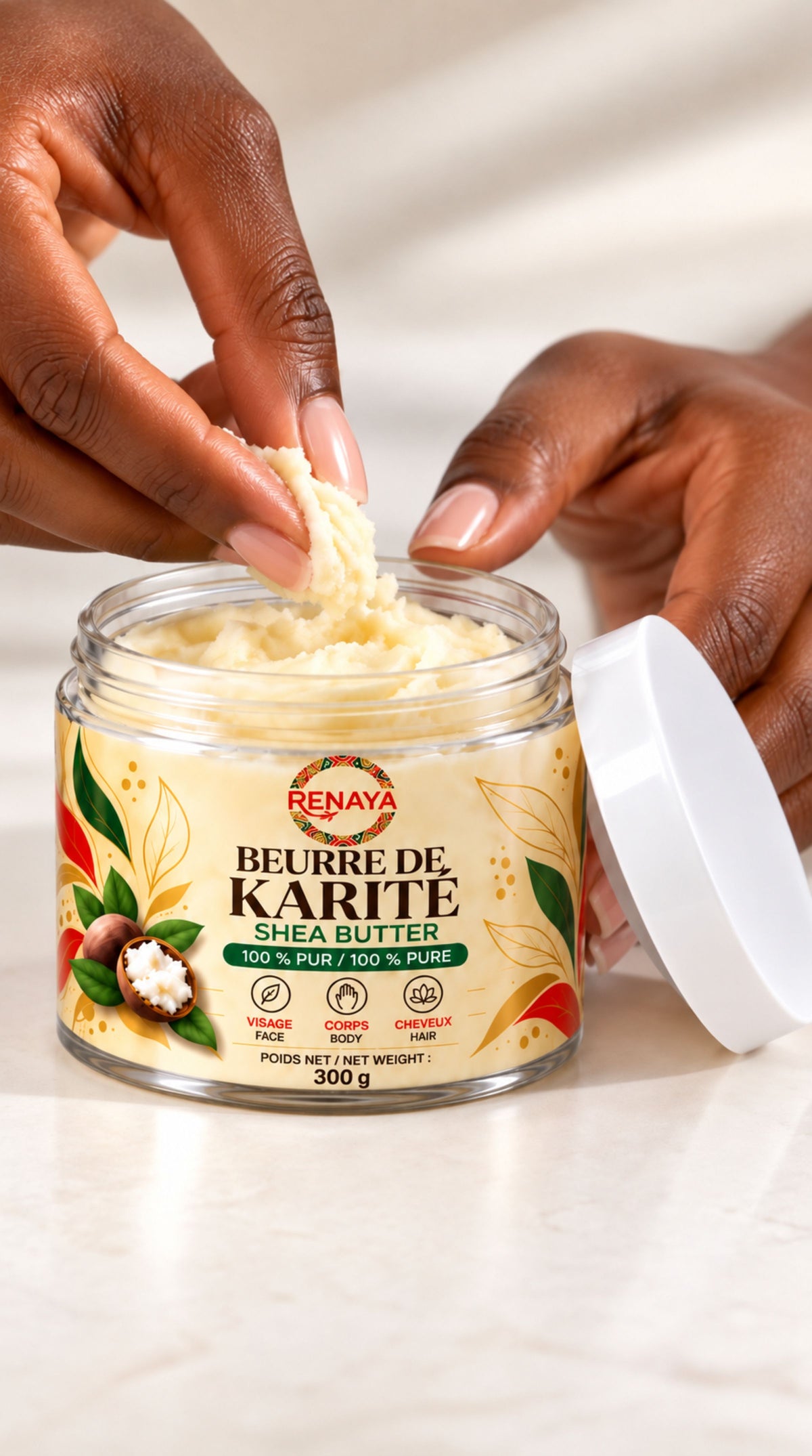 Beurre de karité blanc pur | 300 g