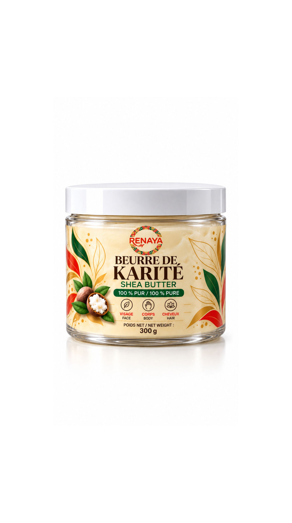 Beurre de karité blanc pur | 300 g