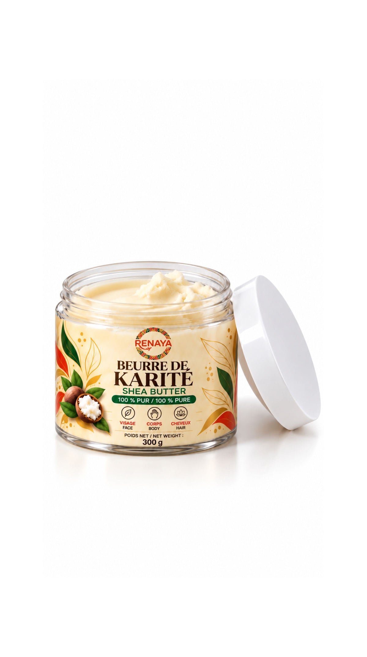 Beurre de karité blanc pur | 300 g