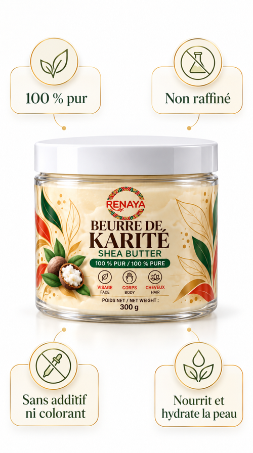 Beurre de karité blanc pur | 300 g