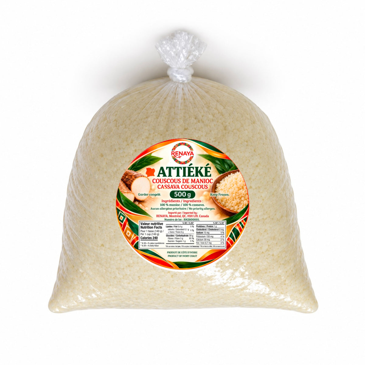 Attiéké | 1 boule de 500 g