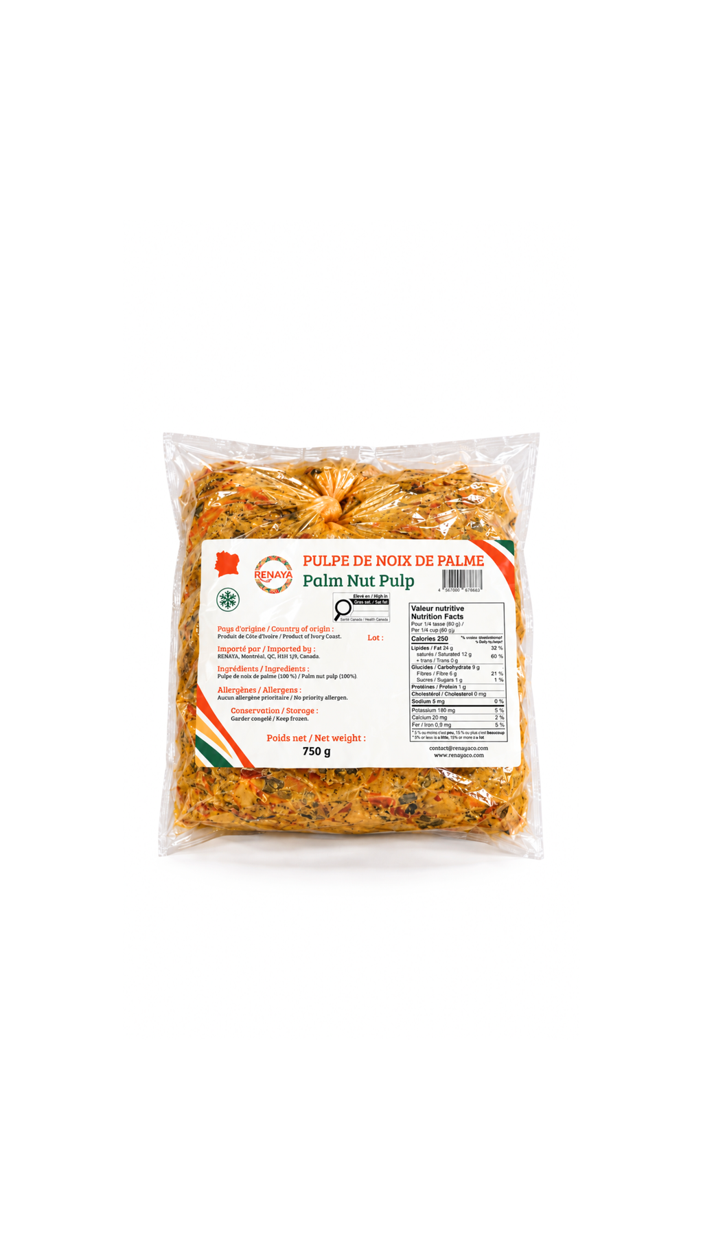 Graine pilée (pulpe de noix de palme) | 750 g
